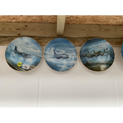 114 - 12 DANBURY MINT RAF LIMITED EDITION PLAQUES