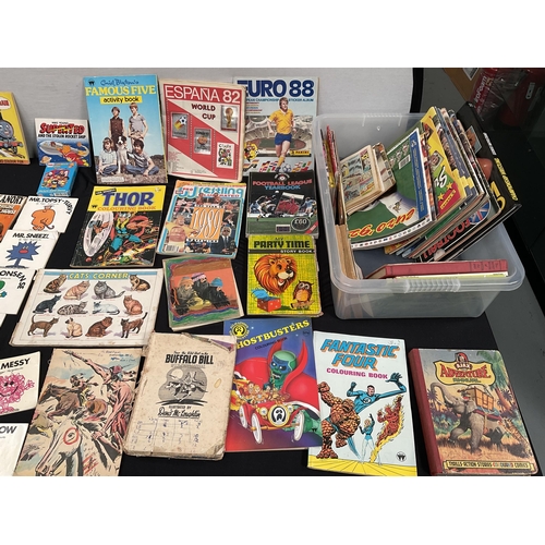 117 - 2 CRATES OF CHILDRENS VINTAGE BOOKS, MAGAZINES ETC