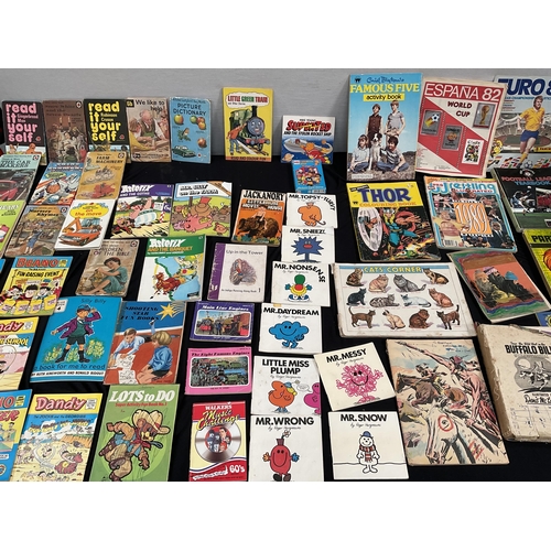 117 - 2 CRATES OF CHILDRENS VINTAGE BOOKS, MAGAZINES ETC