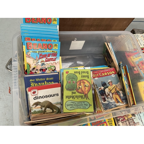 117 - 2 CRATES OF CHILDRENS VINTAGE BOOKS, MAGAZINES ETC