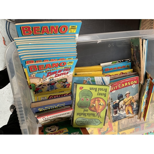 117 - 2 CRATES OF CHILDRENS VINTAGE BOOKS, MAGAZINES ETC