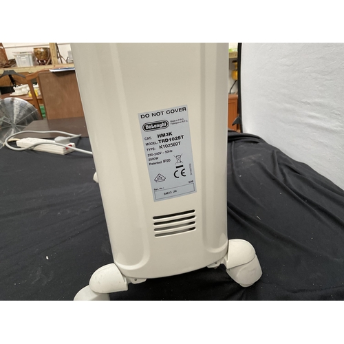 118 - DELONGHI ELECTRIC RADIATOR AS NEW