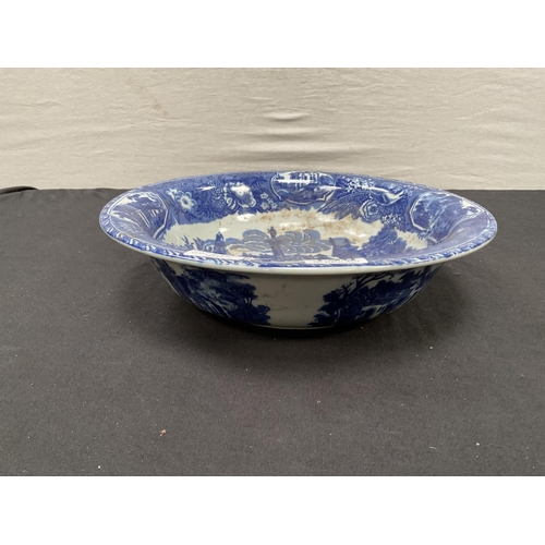 136 - FLO BLUE VICTORIAN WASH BOWL