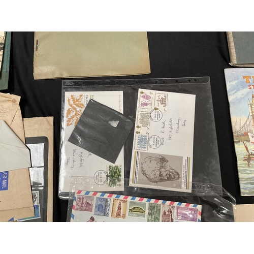 146 - QTY OF FIRST DAY COVERS, STAMP ALBUMS, VINTAGE MAPS, PHOTOGRAPH ALBUM, AUTOGRAPH BOOK