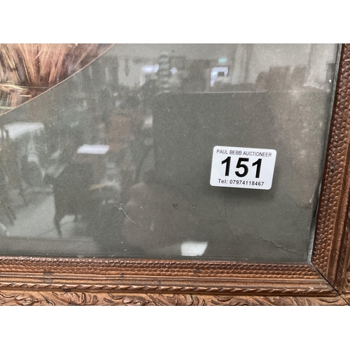 151 - PAIR OF VICTORIAN PRINTS IN CARVED FRAMES - W24