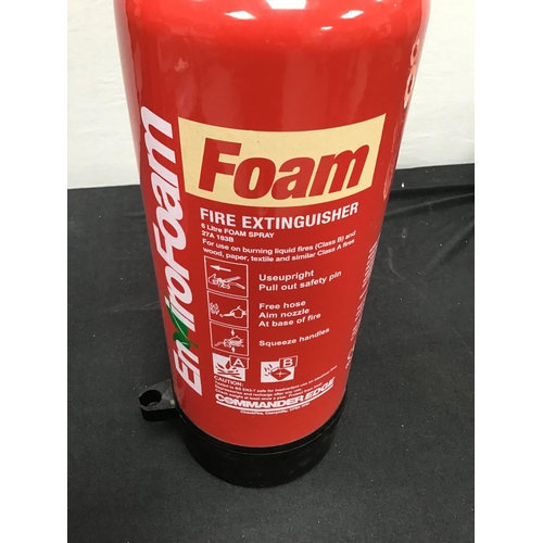 189 - 2 NEW 6LTR FIRE EXTINGUISHERS - 1 WATER &  1 FOAM