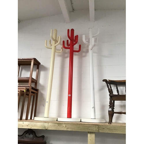 225 - 3 MODERN CACTUS COAT STANDS