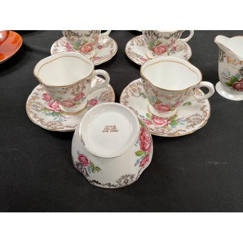 242 - ART DECO CHINA TEA SERVICE AND OTHER TEA WARE