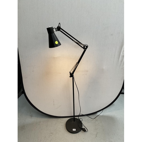 258 - MODERN ANGLE POISE FREESTANDING READING LIGHT