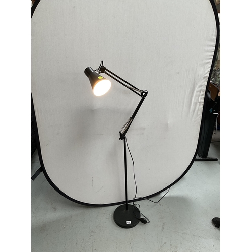 258 - MODERN ANGLE POISE FREESTANDING READING LIGHT