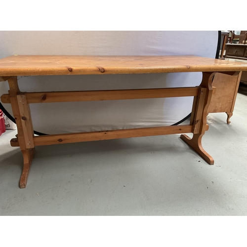 259 - MODERN PINE REFECTORY DINING TABLE - A/F - H30