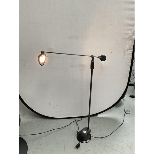 279 - FREESTANDING ELECTRIC FAN AND ANGLE POISE READING LAMP