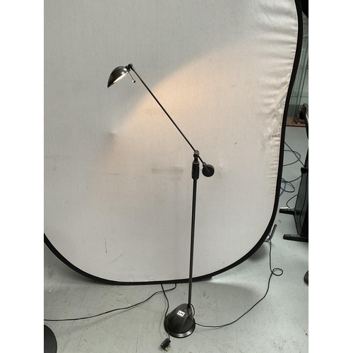 279 - FREESTANDING ELECTRIC FAN AND ANGLE POISE READING LAMP