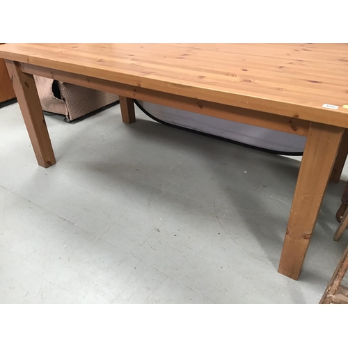 306 - LARGE MODERN PINE KITCHEN TABLE - H30