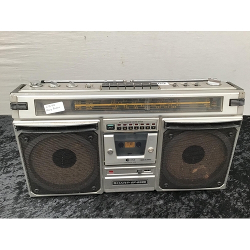 309 - SHARP RADIO CASSETTE GF 8585