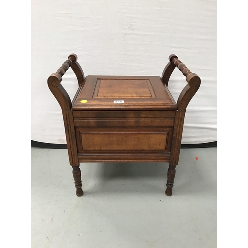 315 - VICTORIAN BOX COMMODE - H23