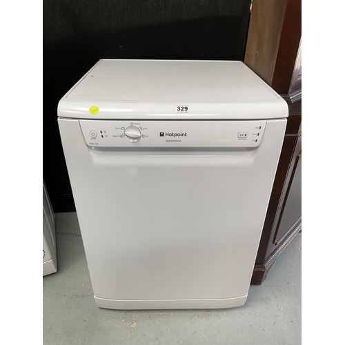 329 - HOTPOINT AQUARIUS FDM550 DISHWASHER - NEEDS NEW DRAINAGE PIPE