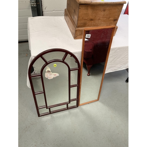 336 - 2 WALL MIRRORS