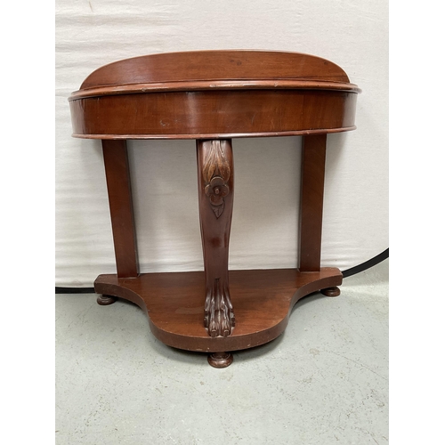 338 - VICTORIAN DUCHESS HALF MOON SIDE TABLE - H33