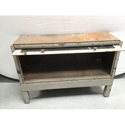 359 - METAL WERNICK STYLE CABINET ON STAND - H23