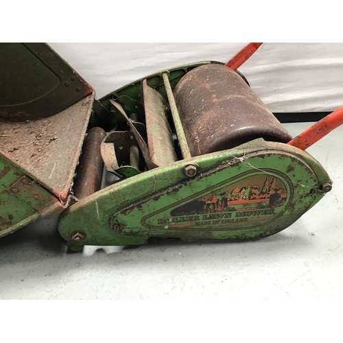 362 - VINTAGE PUSH MOWER AND BOX