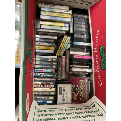 374 - 9 BOXES OF BOOKS CD'S COMPUTER GAMES ETC