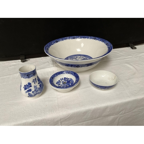 10 - ANTIQUE JUGS AND BOWLS AND BEDPAN