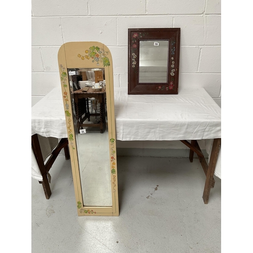 28 - TWO HAND PAINTED MIRRORS
1 x 48