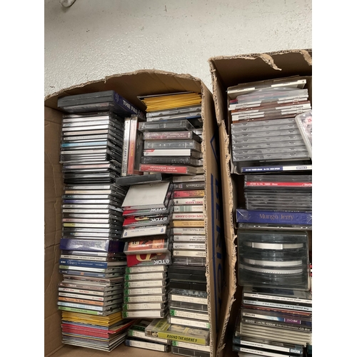 32 - 2 BOXES OF CD'S and BOX OF LP'S AND SINGLES