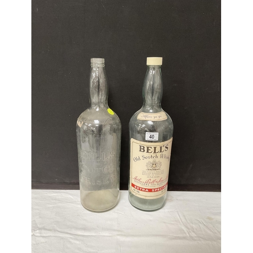 40 - 2 BELLS WHISKY BOTTLES - 20