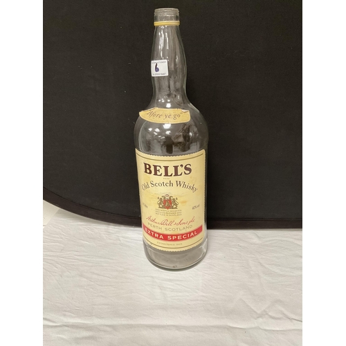 6 - 2 BELLS LARGE WHISKY BOTTLES 4.5L - 20