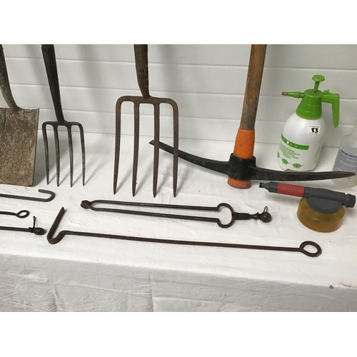 83 - GARDEN TOOLS AND SPRAYS ETC