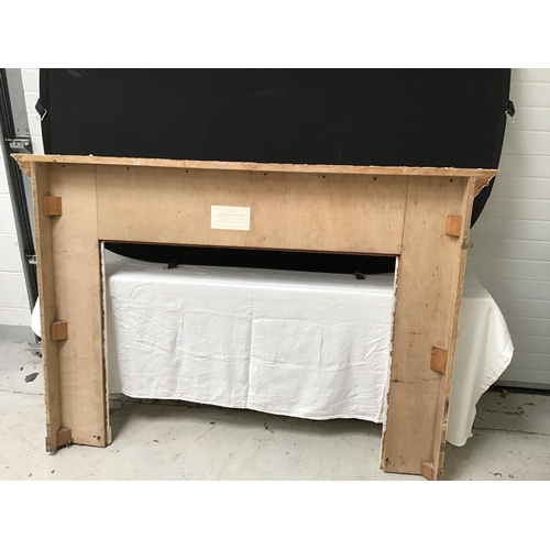 84 - WHITE PAINTED WOODEN FIRE SURROUND - H49