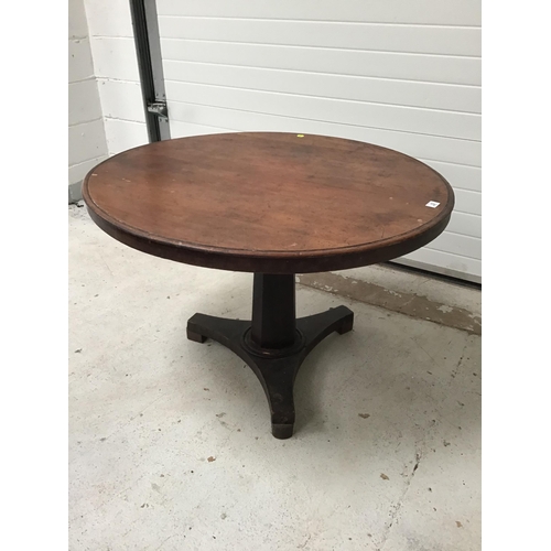 87 - VICTORIAN MAHOGANY BREAKFAST TABLE A/F - H27.5