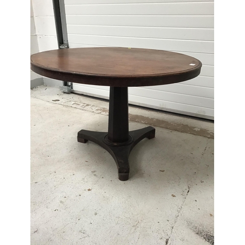 87 - VICTORIAN MAHOGANY BREAKFAST TABLE A/F - H27.5