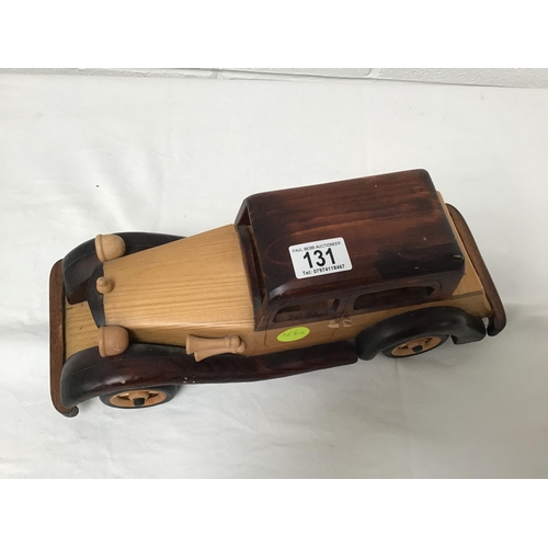 131 - WOODEN MODEL CAR - L15