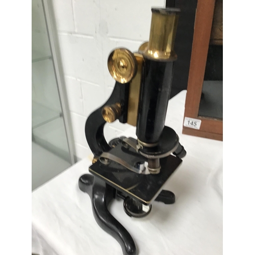 145 - VINTAGE BOXED MICROSCOPE