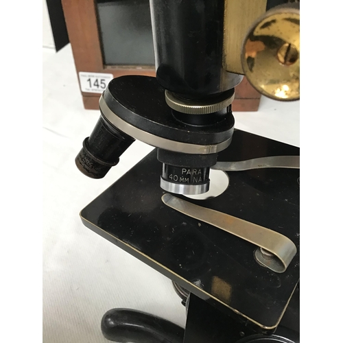 145 - VINTAGE BOXED MICROSCOPE