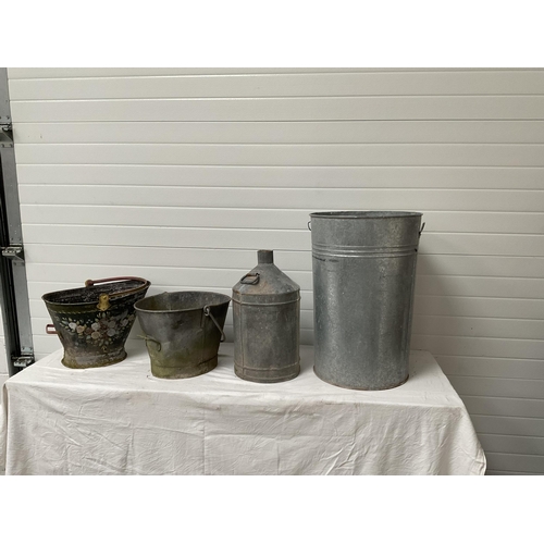 103 - 4 GALVANISED TUBS