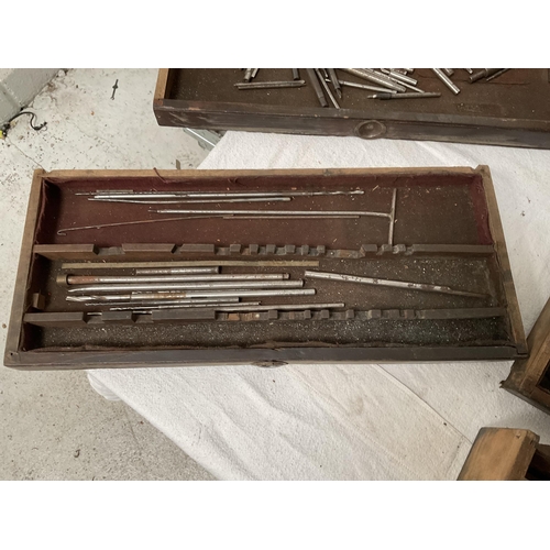 108 - VINTAGE WOODEN TOOL BOX AND CONTENTS - H10