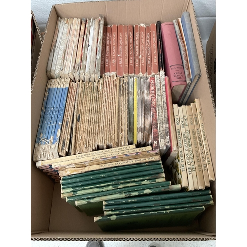 115 - 4 BOXES OF VINTAGE BOOKS