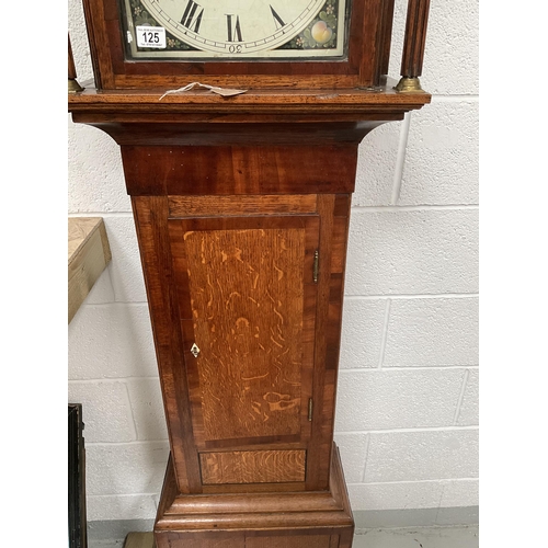 125 - 30 HOUR GRANDFATHER CLOCK DAVIES OF LEOMINSTER - H74