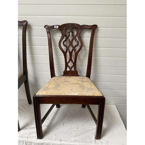 202 - 2 PERIOD MAHOGANY DINING CHAIRS A/F