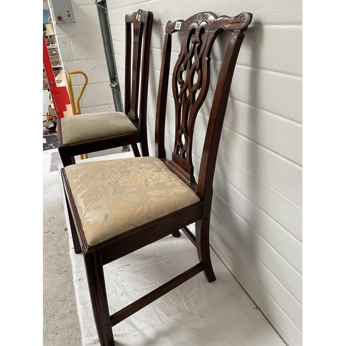 202 - 2 PERIOD MAHOGANY DINING CHAIRS A/F