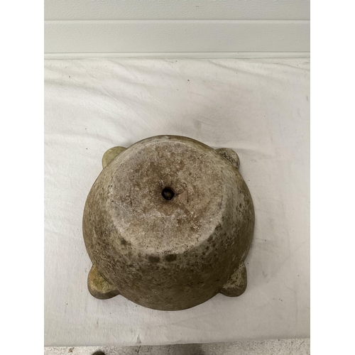 205 - VICTORIAN MARBLE/GRANITE BOWL - H8