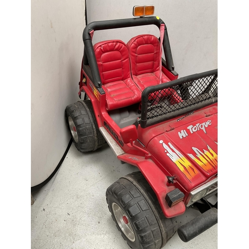 212 - LARGE BATTERY TOY JEEP - SOLD AS SEEN AND AB ROLLER