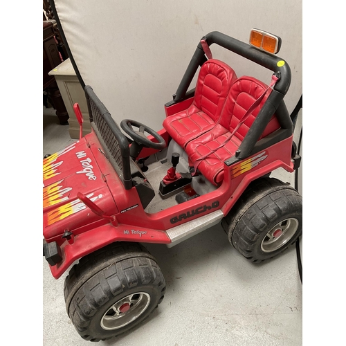 212 - LARGE BATTERY TOY JEEP - SOLD AS SEEN AND AB ROLLER