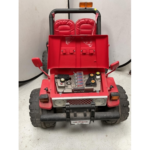 212 - LARGE BATTERY TOY JEEP - SOLD AS SEEN AND AB ROLLER