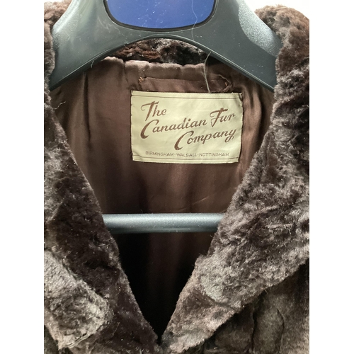 225 - CANADIAN FUR CO 3/4 LADIES FUR COAT AND CANADIAN FUR CO FUR SHOAL AND FURTHER FUR SHOAL