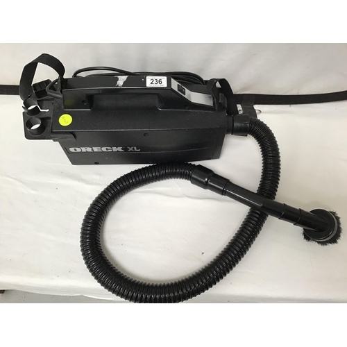 236 - ORECK XL HAND HELD HOOVER